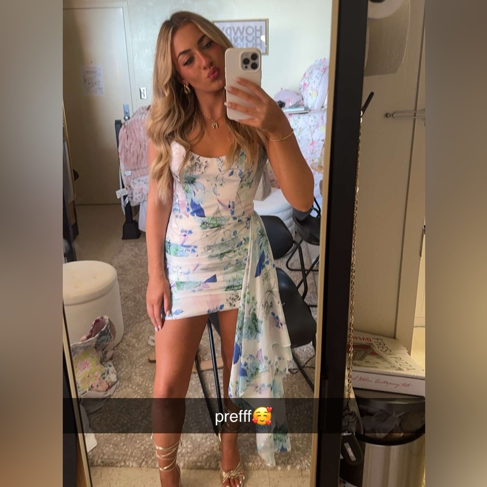 Revolve Katie May Chasing Dawn Dress in Blue Garden